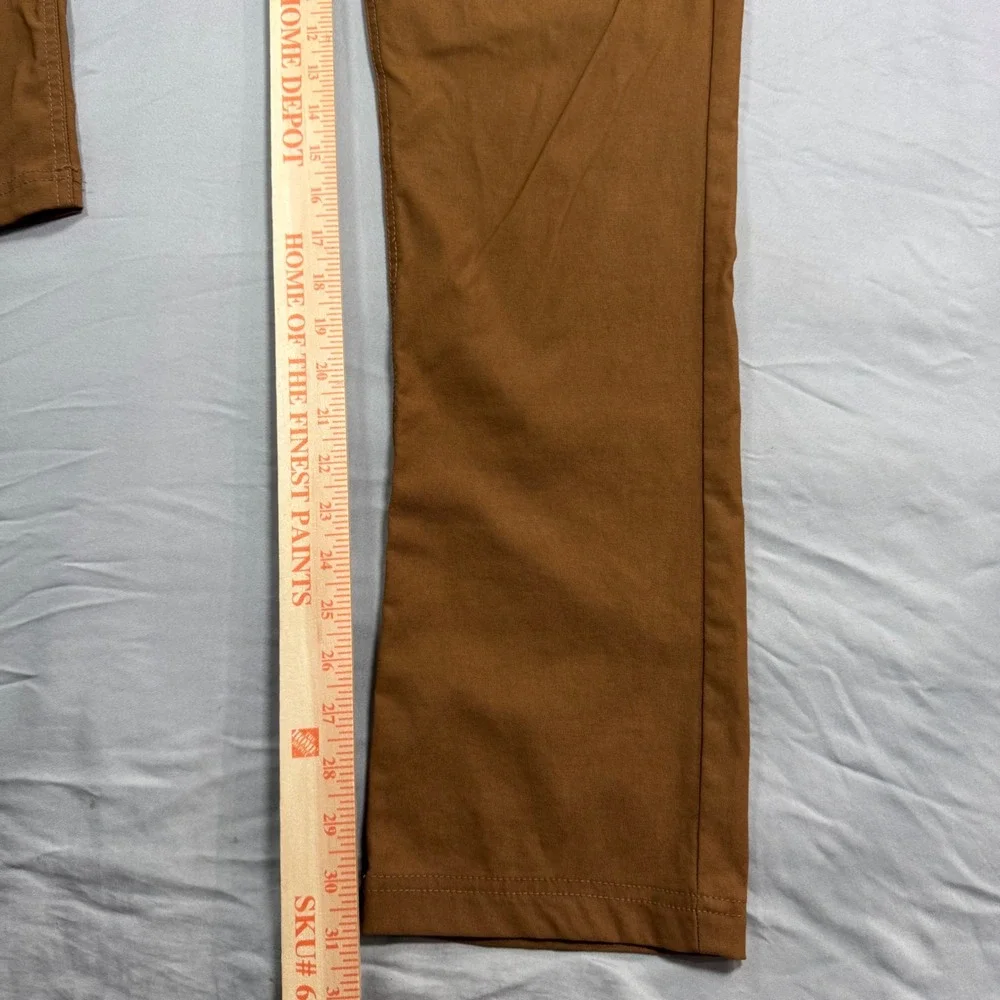 Prana Brion Slim Pant II Mens 36x32 (Fits 35x31) Brown Recycled Nylon Stretch - Picture 5 of 8